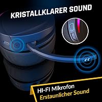 KLIM Panther RGB Gamer Fejhallgató - Vezeték Nélküli Bluetooth Headset PC, PS4, PS5, Switch Konzolokhoz, Zajszűrő Mikrofonnal, 3D Hangzással 6