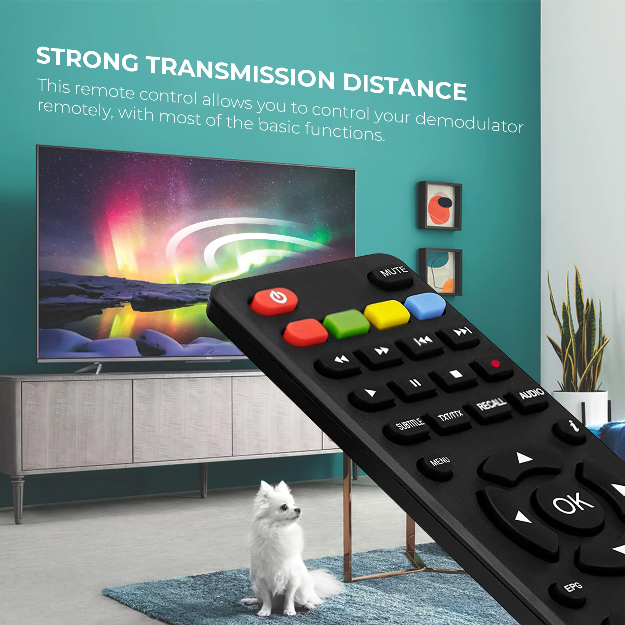 LEYF Uniwersalny pilot 9 w 1, kompatybilny z odbiornikami DVB-T TNT - Redline, HD Line, Geant, Tiger, Sky, Drake, Servimat, Istar, Samsat, Trumax, Dynavision, Head, Echosonic, Regular, Technocoms,