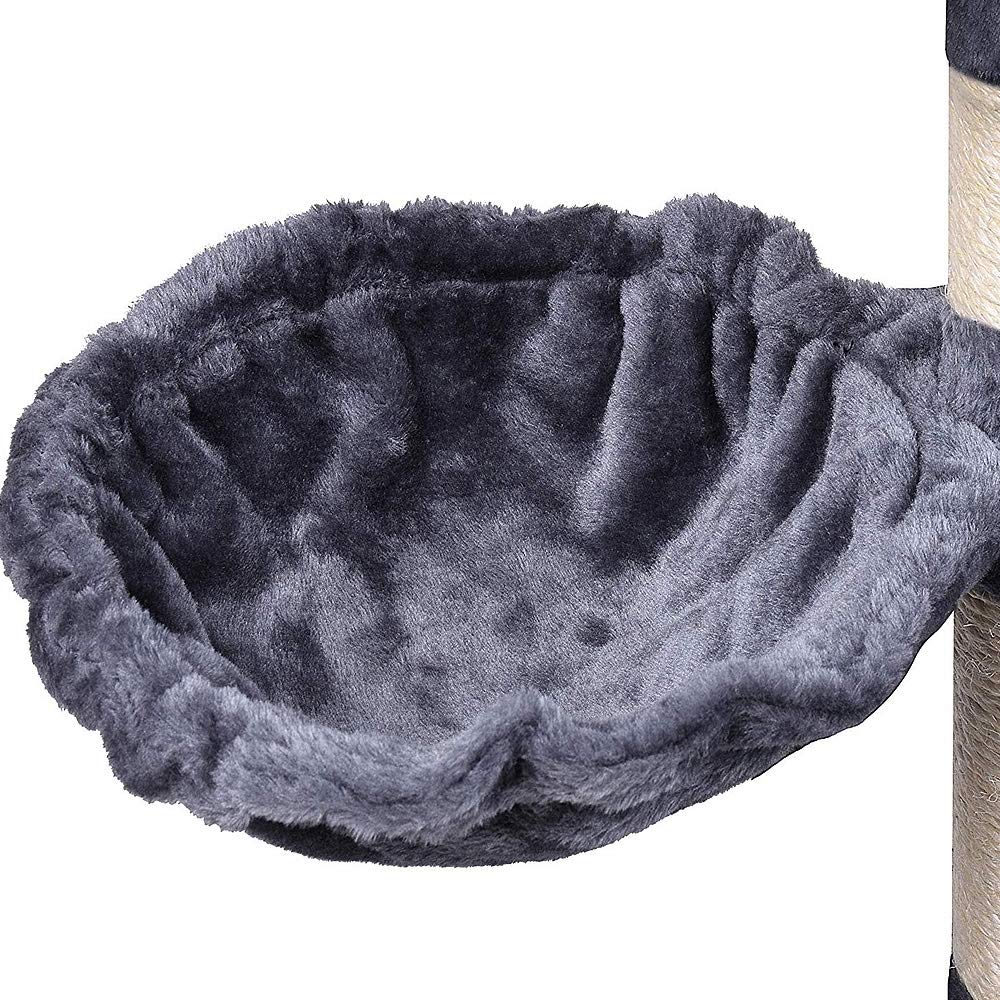 Melko Rascador mediano para gatos, 120 cm, color gris