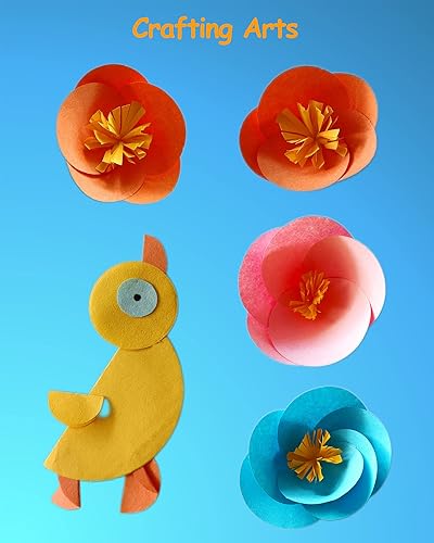 Miniatura 4 de Ezyaid Círculos de papel de construcción con varios colores de 1.5 pulgadas, papel de manualidades de colores 400 hojas para niños, suministros de