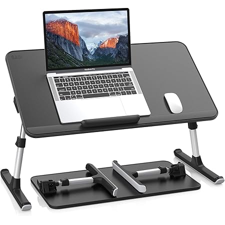 Amazon Saiji おりたたみ式ベットテーブル ラップデスク ミニテーブル 机 ローテーブル 表面pvc革加工 安定性強化版 ちゃぶ台 腕保護 高さ 角度調節可能 軽量 勉強 食事 一人暮らし40kg荷重 Al33ブラック 60 33 9cm Saiji ラップデスク 通販