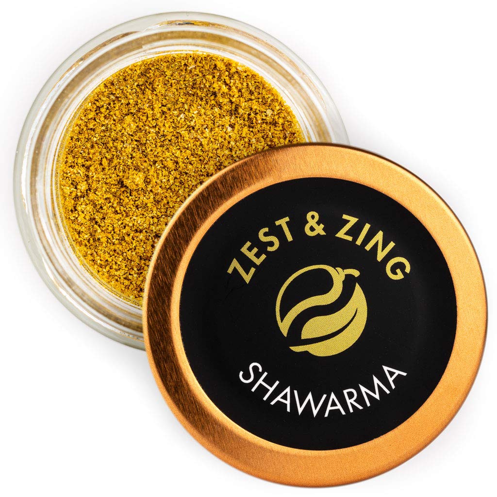Shawarma (Ground), 23g Spice Jar - Premium BBQ Rubs & Seasonings by ZEST & ZING. Fresher, Convenient, Stackable Spice Jars.