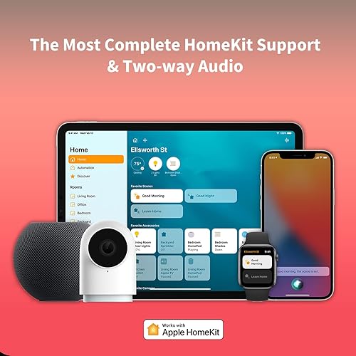 Miniatura 2 de Aqara Hub de cámara de seguridad para interiores G2H Pro, cámara de video segura HomeKit de 1080p HD, visión nocturna, audio bidireccional, Zigbee