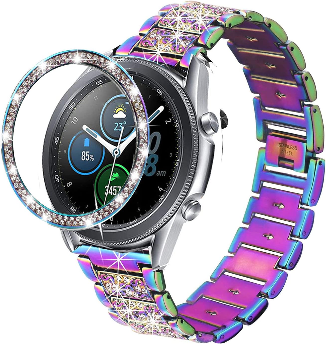 DEALELE Strap Compatible with Samsung Galaxy Watch 3 (41mm) - Image 3