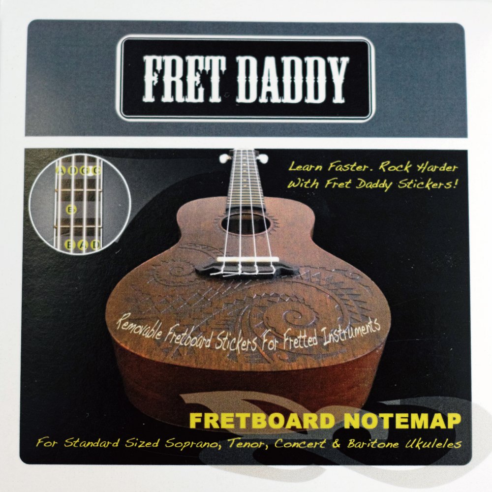 Fret Daddy フレットダディ スケール教則シール フレットボードノートマップ ウクレレ用 Ukulele FRETBOARD NOTEMAP  9jupf8b Amazon.co.jp: Fret Daddy フレットダディ スケール教則シール