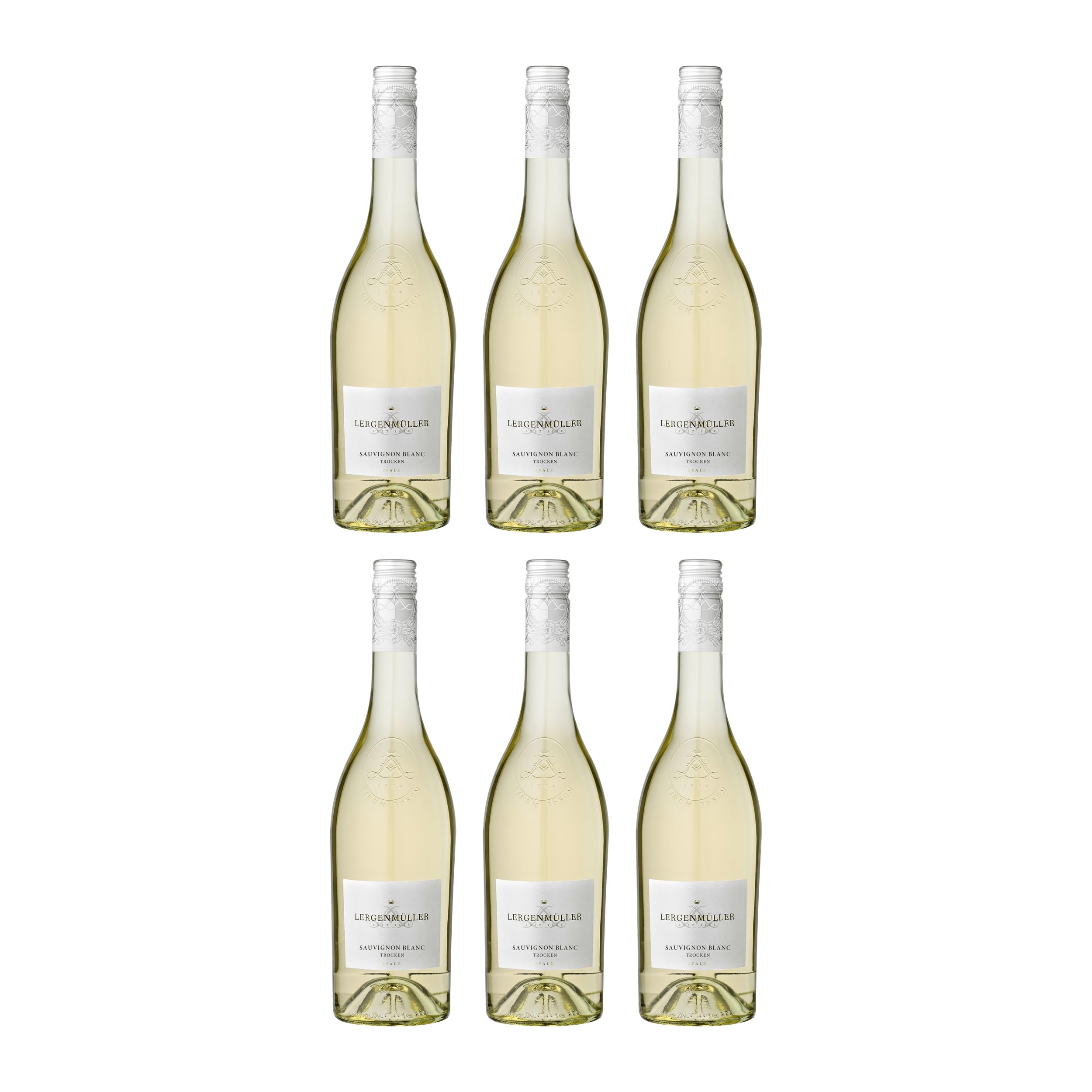 Lergenmüller Sauvignon Blanc QbA Weisswein Weiss trocken Deutschland inkl. FeinWert E-Book (6 x 0.75 l)
