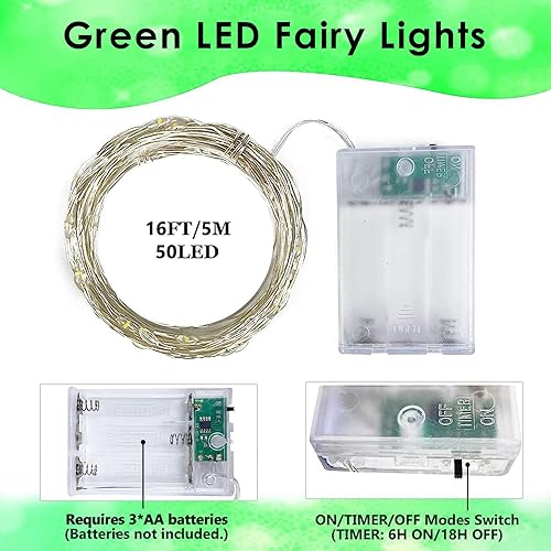 Miniatura 31 de Guirnalda de luces LED en forma de corazones rosas, 3 m, alimentada por pilas, temporizador, luces intermitentes, impermeable, para Navidad