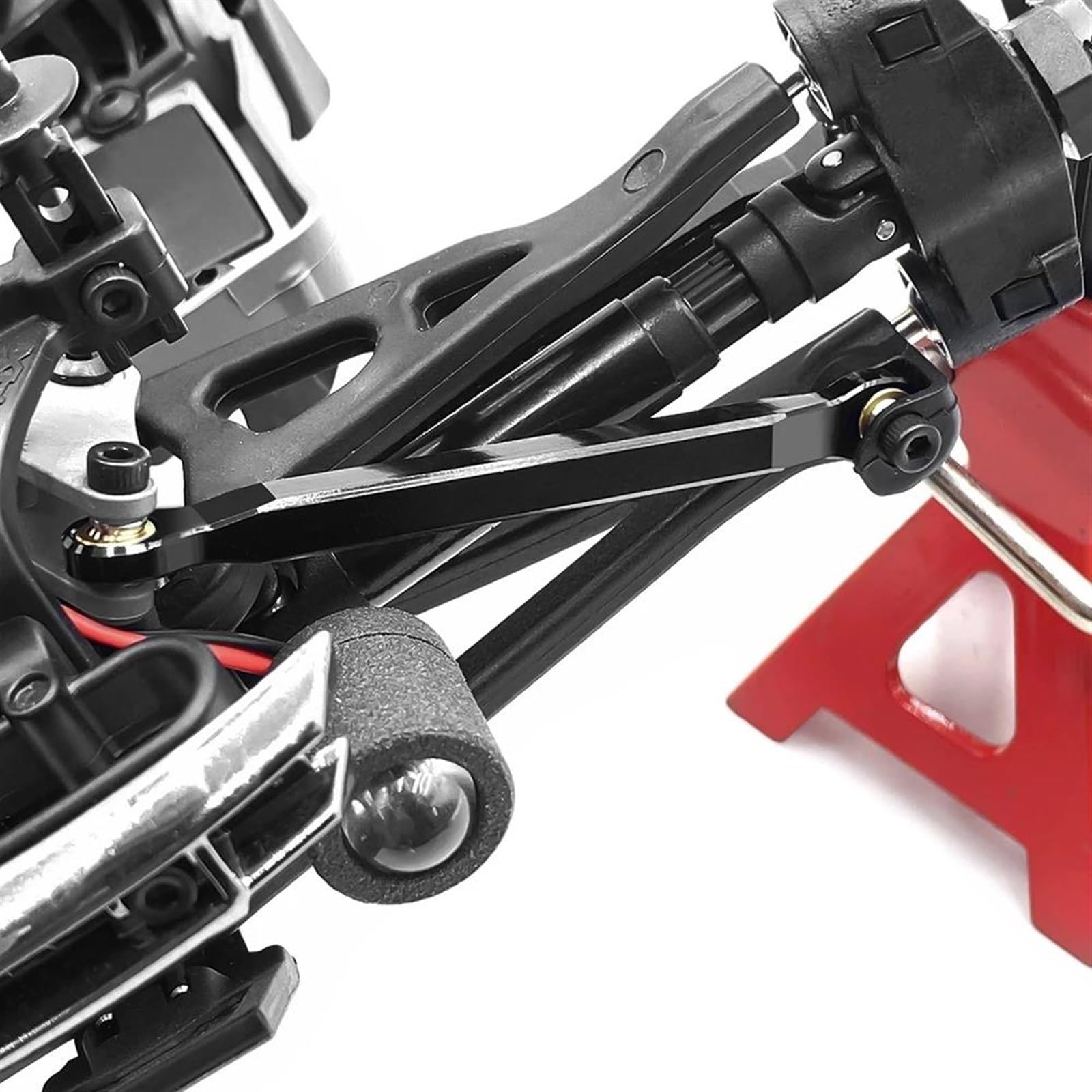 Varilla de Tracción para Mini para E-REV0 para VXL 4WD 1/16 RC Truck, Piezas Mejoradas, Enlaces De Chasis Aleación Aluminio, Juego Completo Varilla Enlace