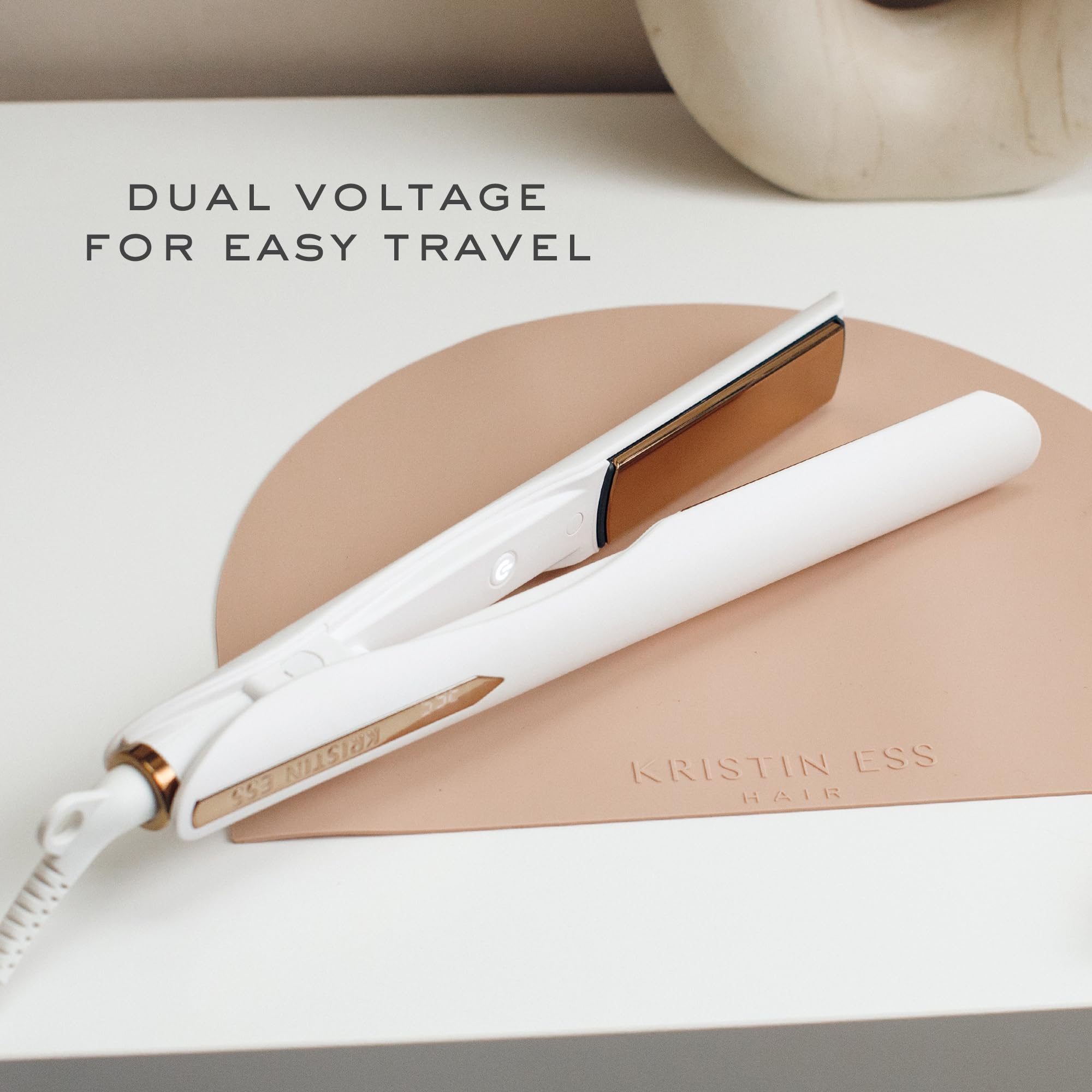 Kristin Ess 3-in-1 Titanium Hair Straightener, Curler and Waver