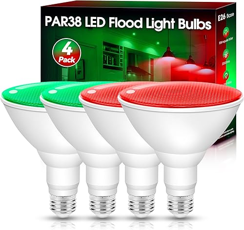 Miniatura 17 de Paquete de 4 bombillas naranjas A19 de Halloween, bombillas LED naranja para exteriores de 9 W (equivalente a 60 vatios), bombilla de color E26 para