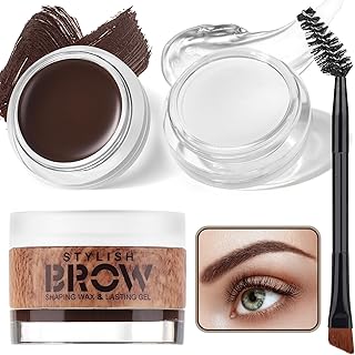 Kit de maquillaje 2 en 1 con gel de cejas, ce...