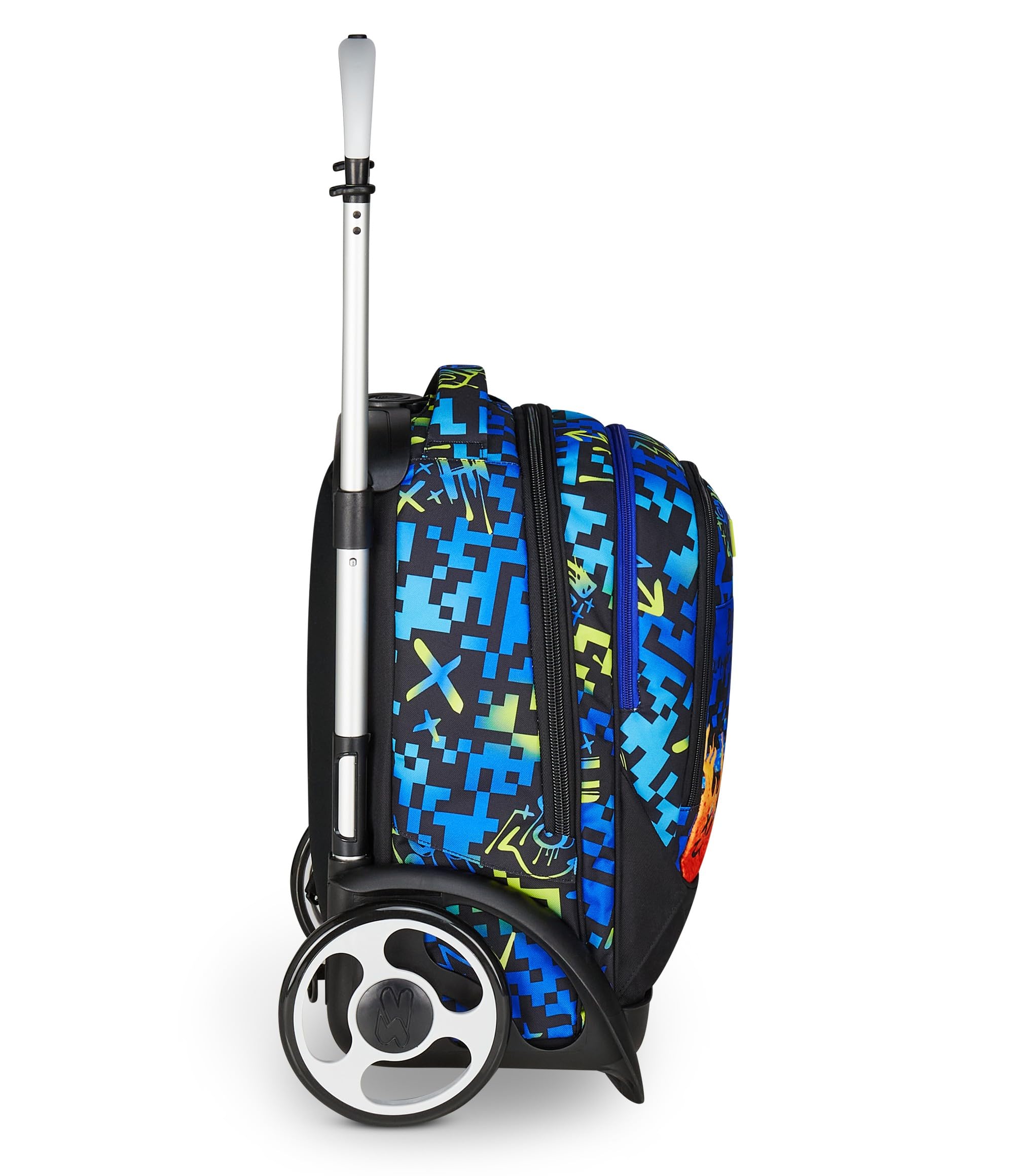 Seven Mochila escolar desmontable Tyre, azul, mochila con carro desmontable de 40 L, maxi ruedas y sistema crossover, manejable y resistente, escuela primaria y secundaria, mochila para niña