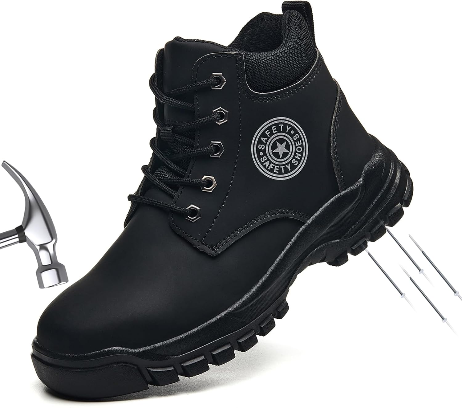 Steel Toe Chef Work Boots - Waterproof Comfort