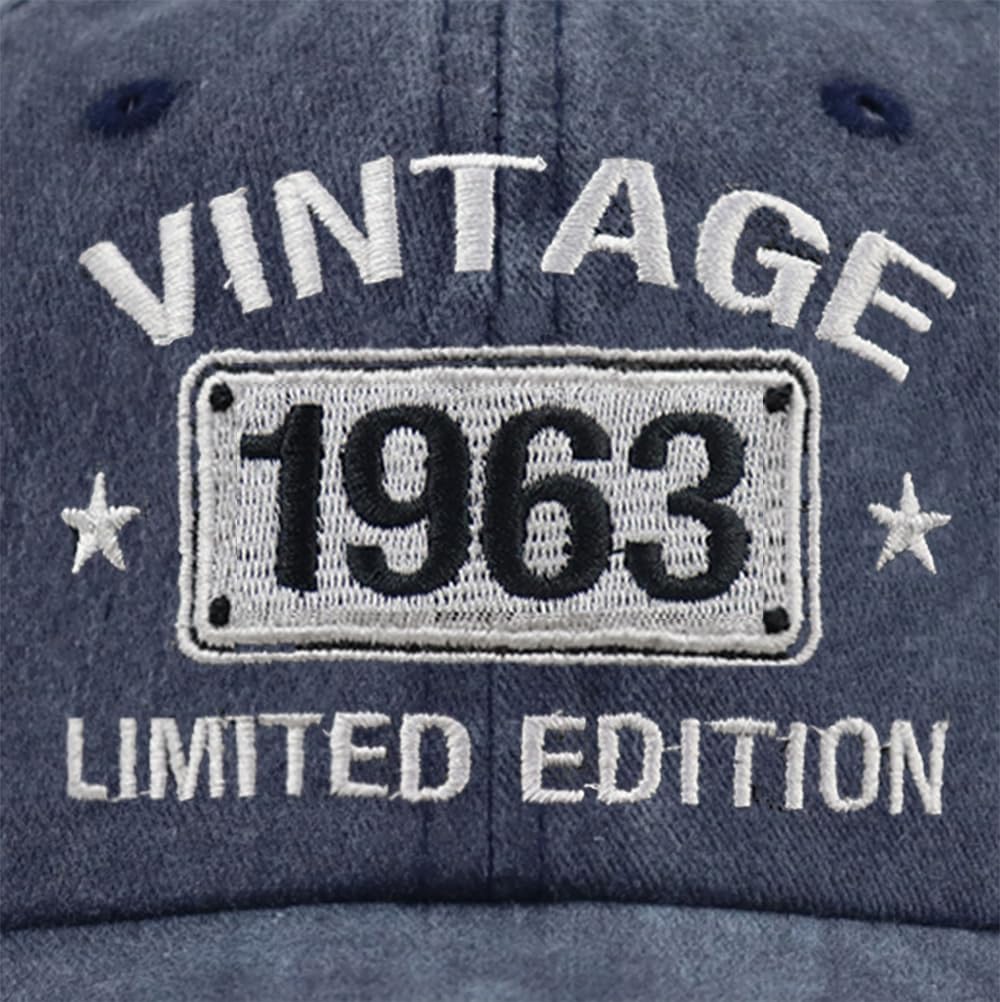 Vintage 1964 1963 1962 1961 1960 1959 1958 1957 1956 1955 Limited Edition Adjustable Embroidered Baseball Cap - Image 2