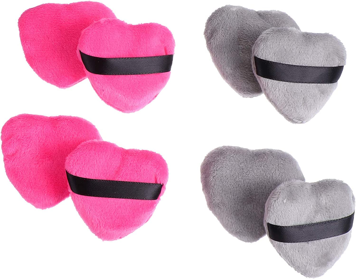 Pufy z gąbką, blender do makijażu, podkład, narzędzie kosmetyczne, 8 szt. puder do makijażu w kształcie serca bawełna sucha pufa z paskiem puder do twarzy gąbki kosmetyczne podkład kosmetyczny puf
