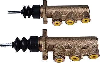 HOLDWELL 2PCS Brake Master Cylinder 3614780M91 compatible with Massey Ferguson Tractors 362 365 375 383 390 390T 393 396 398 399