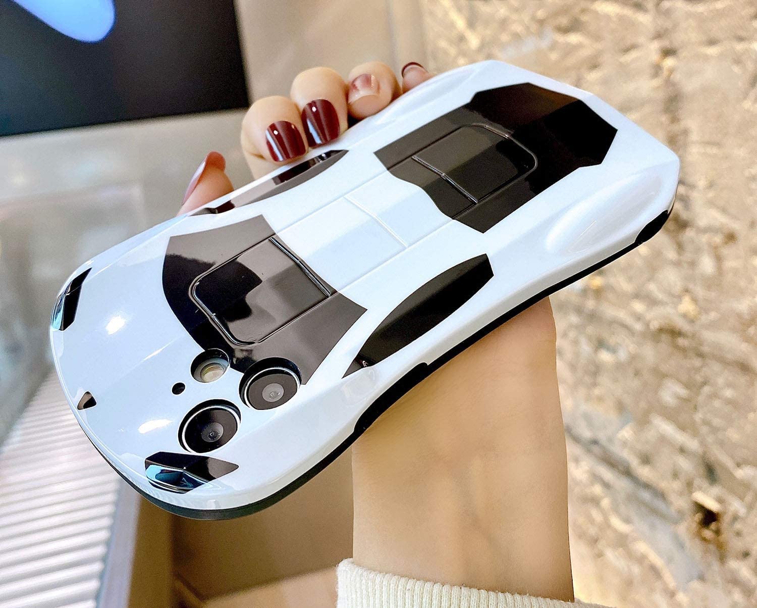 SGVAHY Custodia Creativa Per IPhone Xs Max – Design Auto Sportiva 3D, Paraurti In Silicone Morbido, Antigoccia, Regalo Uomo Donna