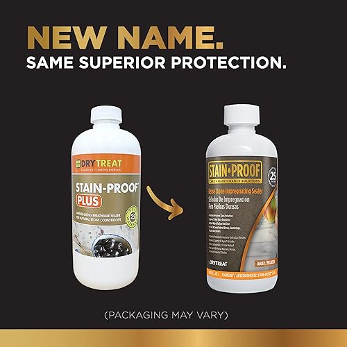 Miniatura 2 de Sellador impregnador de piedra densa a prueba de manchas, 1 pinta, protege contra daños por agua y sal y manchas a base de aceite, sellador para