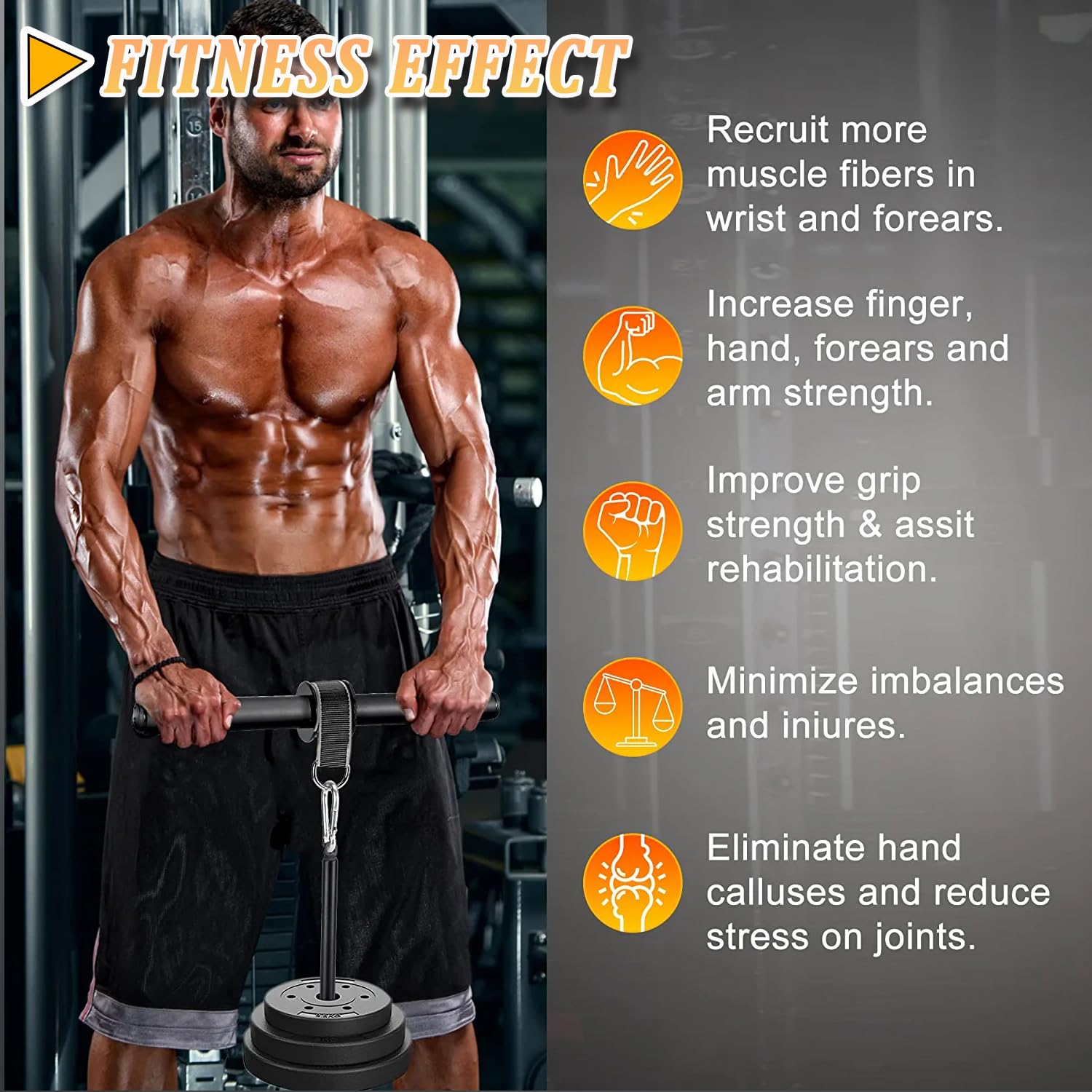 Trenażer przedramion wysokiej jakości profesjonalny trener dłoni i nadgarstków Gym Wrist Curl Exerciser Trainer wzmacniacz przedramion