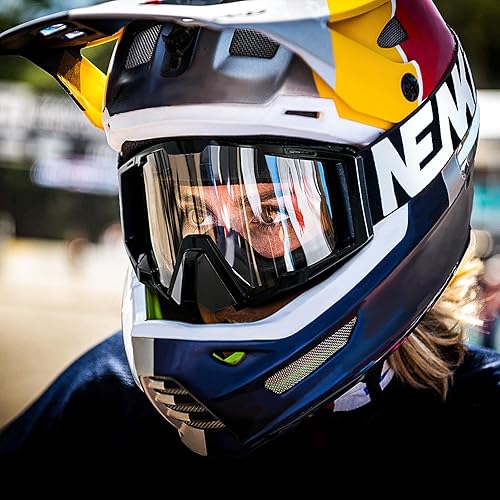 Miniatura 6 de Gafas de Motocross con Cubierta para la Nariz - Gafas MX y ATV Todoterreno Dirtbike para Adultos Unisex