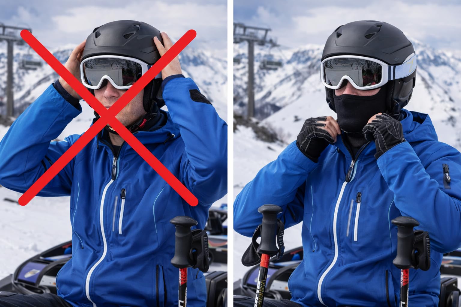 PAIF® Passamontagna Nero Unisex – Balaclava Elasticizzata 92% Poliestere 8% Spandex – Sottocasco Traspirante per Moto, Sci, Kart, Ciclismo – Protezione Vento e Comfort sotto Casco - 5