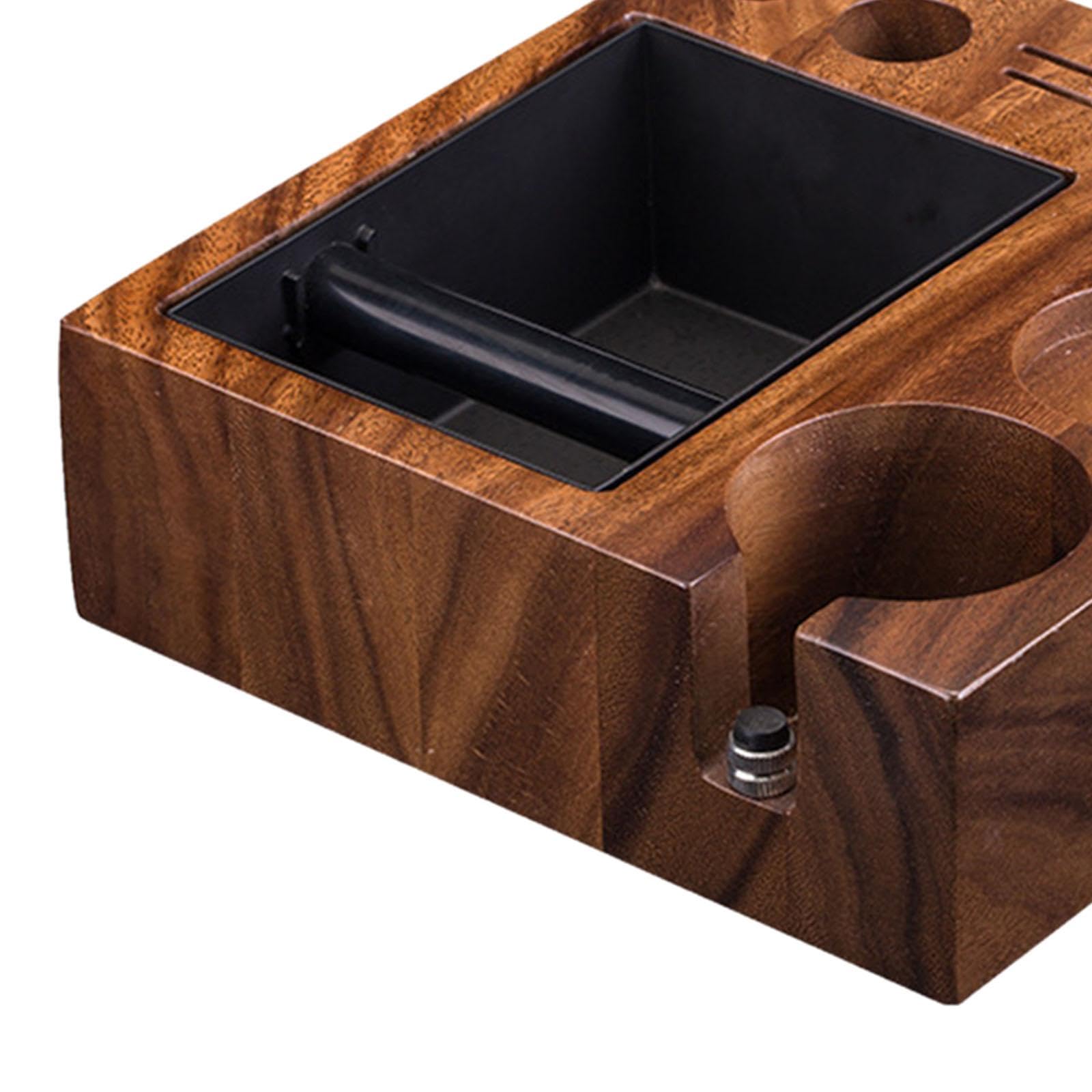 rockible Espresso Knock Box Tamper Station Organizador Distribuidor Soporte Portafiltro, 58mm