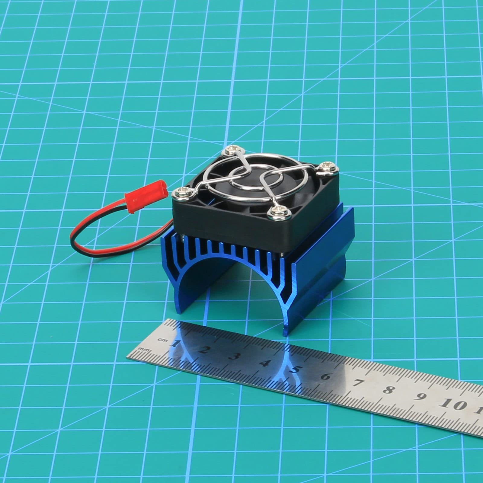 SAROAD – Cache-ventilateur 30x30 Cm Pour Moteur 540/550/3650 Et ESC, Compatible Voiture RC 1/10 1/8 D3 D4, Noir Métallique