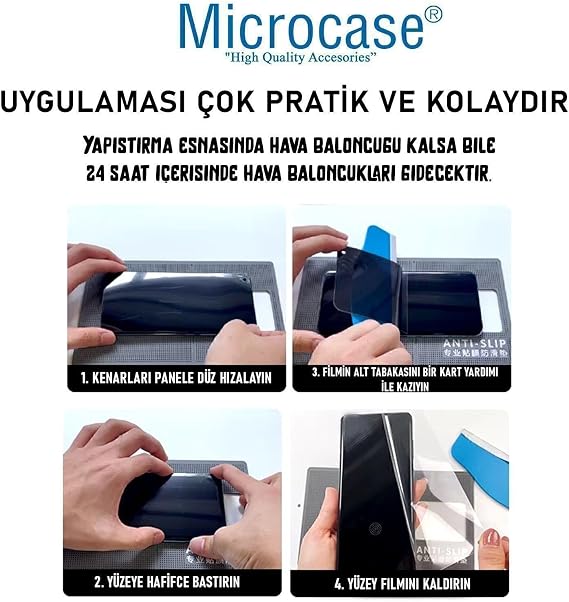 Microcase Google Pixel 10 Pro XL ile Uyumlu Full Tpu Nano Ön Ekran Koruma Filmi - EKM101