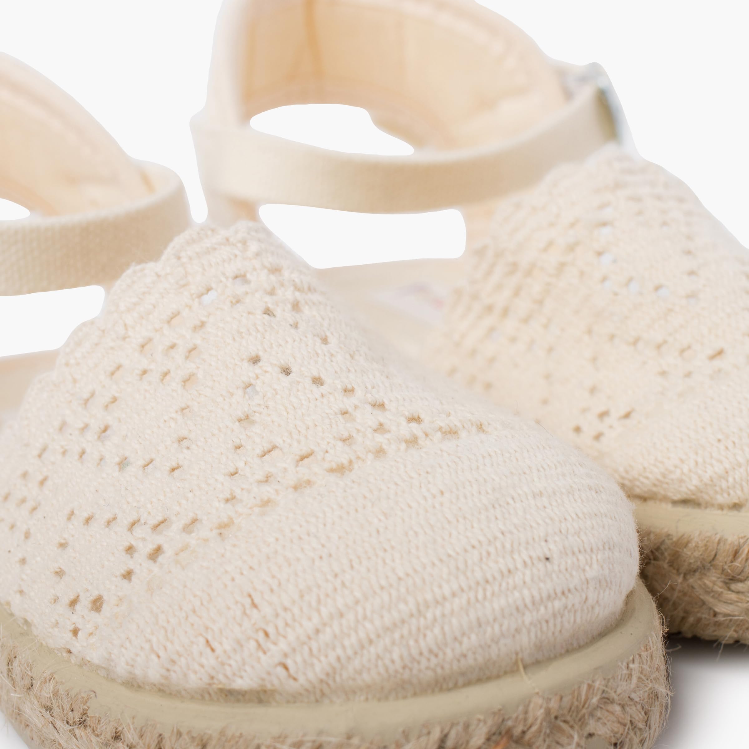 Pisamonas Espadrillas Ricamate per Bambine con Fibbia