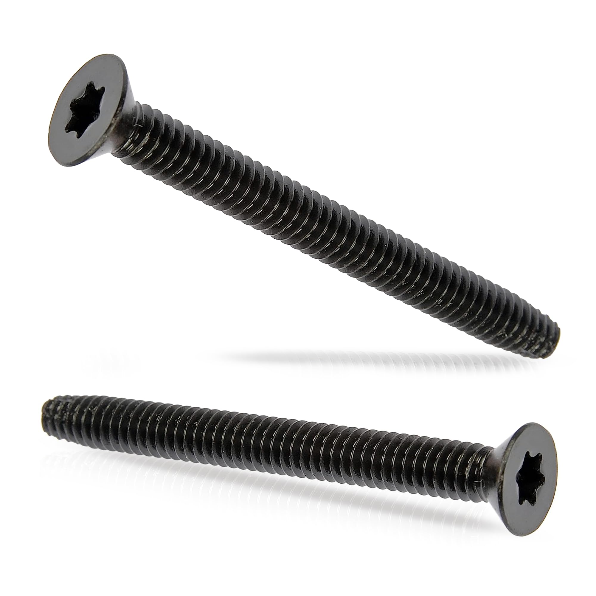 BCP Fasteners 5/16-18 x 2-1/2" Trailer Deck Screws 300 Qty- Black Trailer Screws for Trailer Flooring & Floorboards, Flat Head, T40 Star Drive, Type F