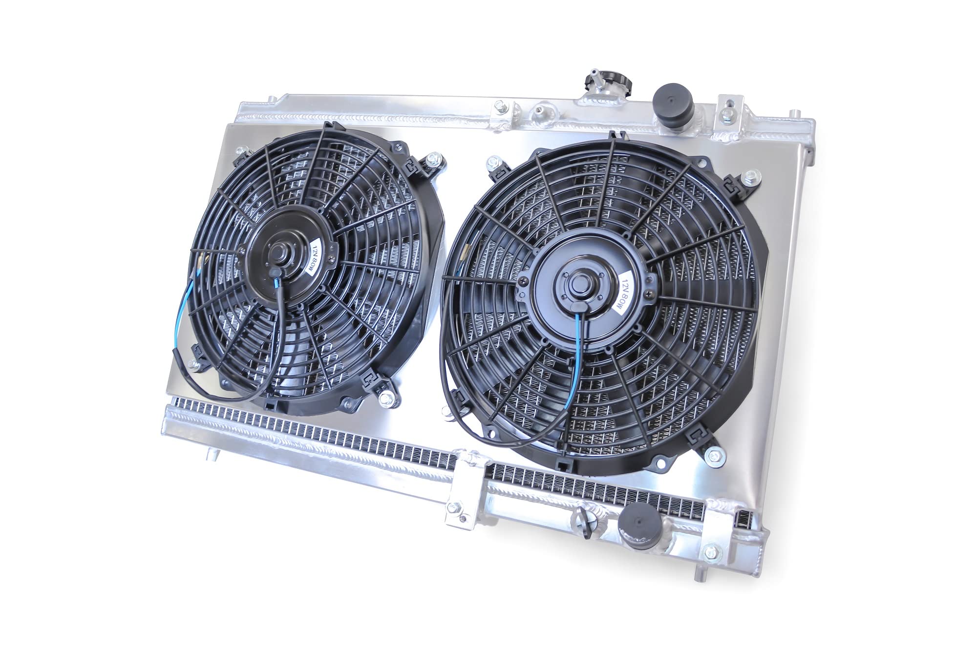 Buy Yonaka Aluminum Dual Core Lightweight Performance Radiator w/Fans