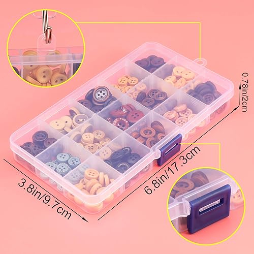 Miniatura 6 de Botones de costura de madera redondos mixtos hechos a mano con 2 y 4 agujeros, pintura ecológica, botones de color para manualidades de madera, 225