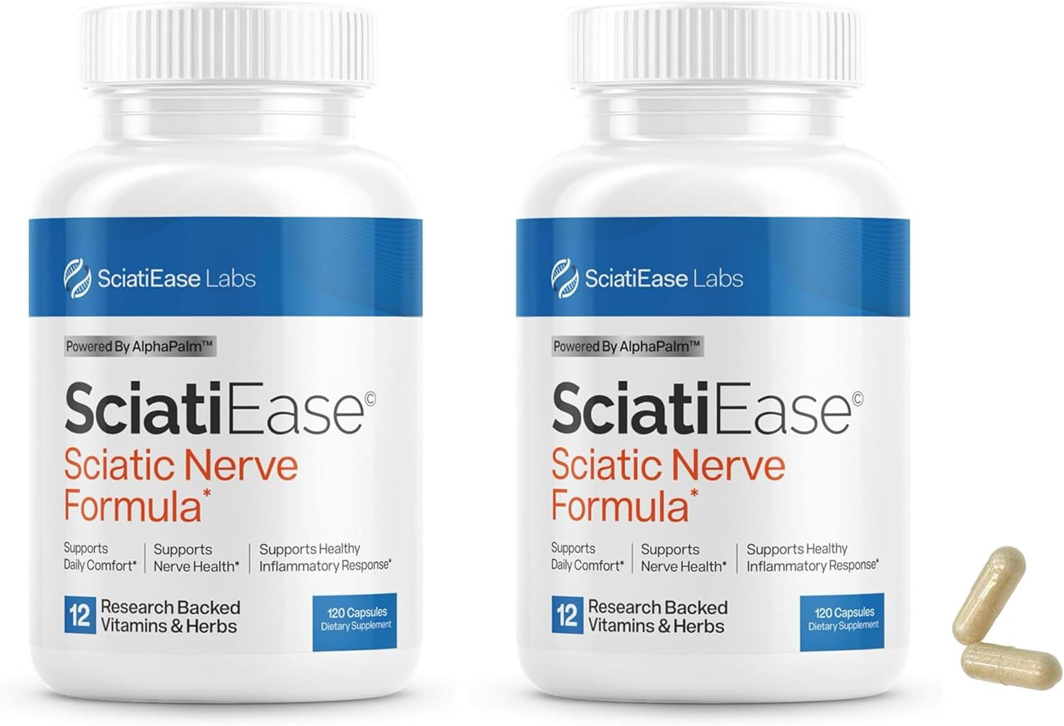 Sciatic nerve support supplement 120 capsules advanced formula