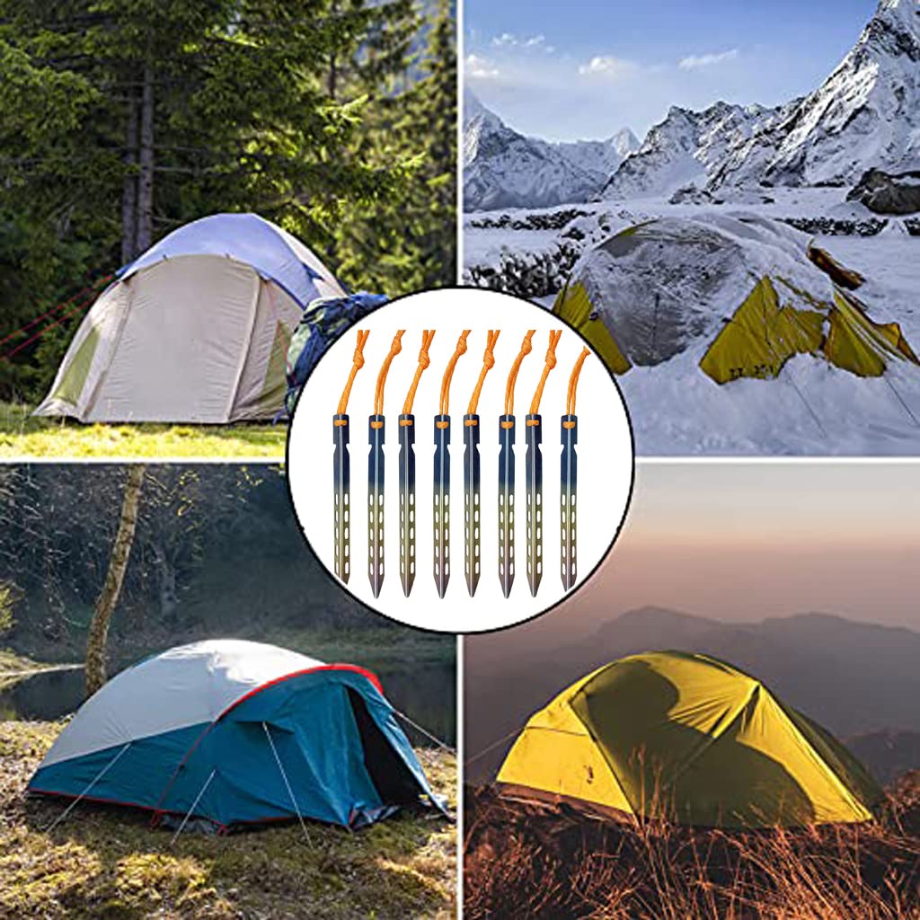 Zerone piquets de camping Lot de 20 piquets de tente en forme de V avec Zerone piquets de camping Lot de 20 piquets de tente en forme de V avec