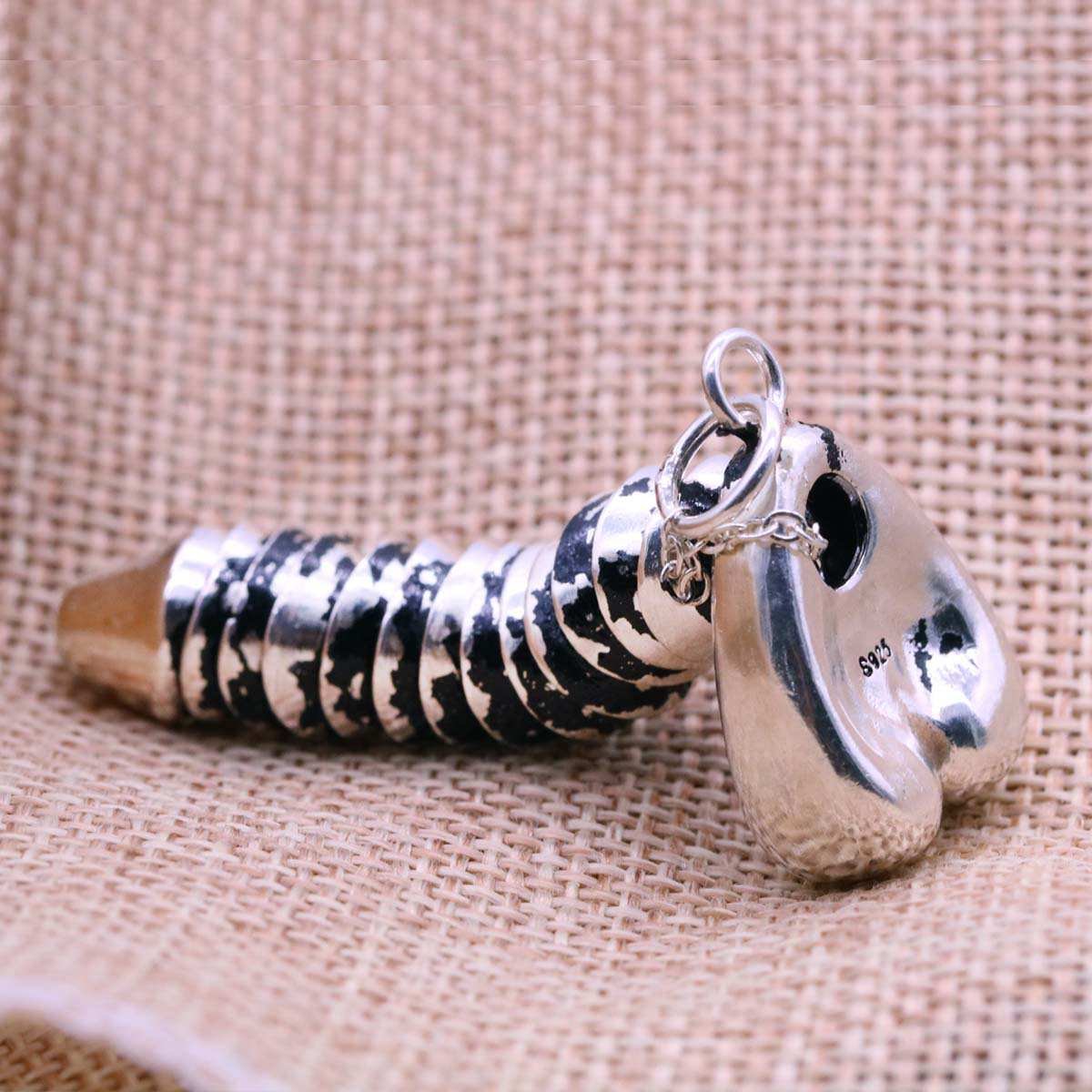 Amazon.com: JINY Jewelry 925 Sterling Silver Penis Can Pull the  