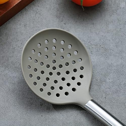 Miniatura 4 de Berglander Skimmer, colador de silicona antiadherente, desnatadores de cocina para utensilios de cocina antiadherentes, apto para lavavajillas,
