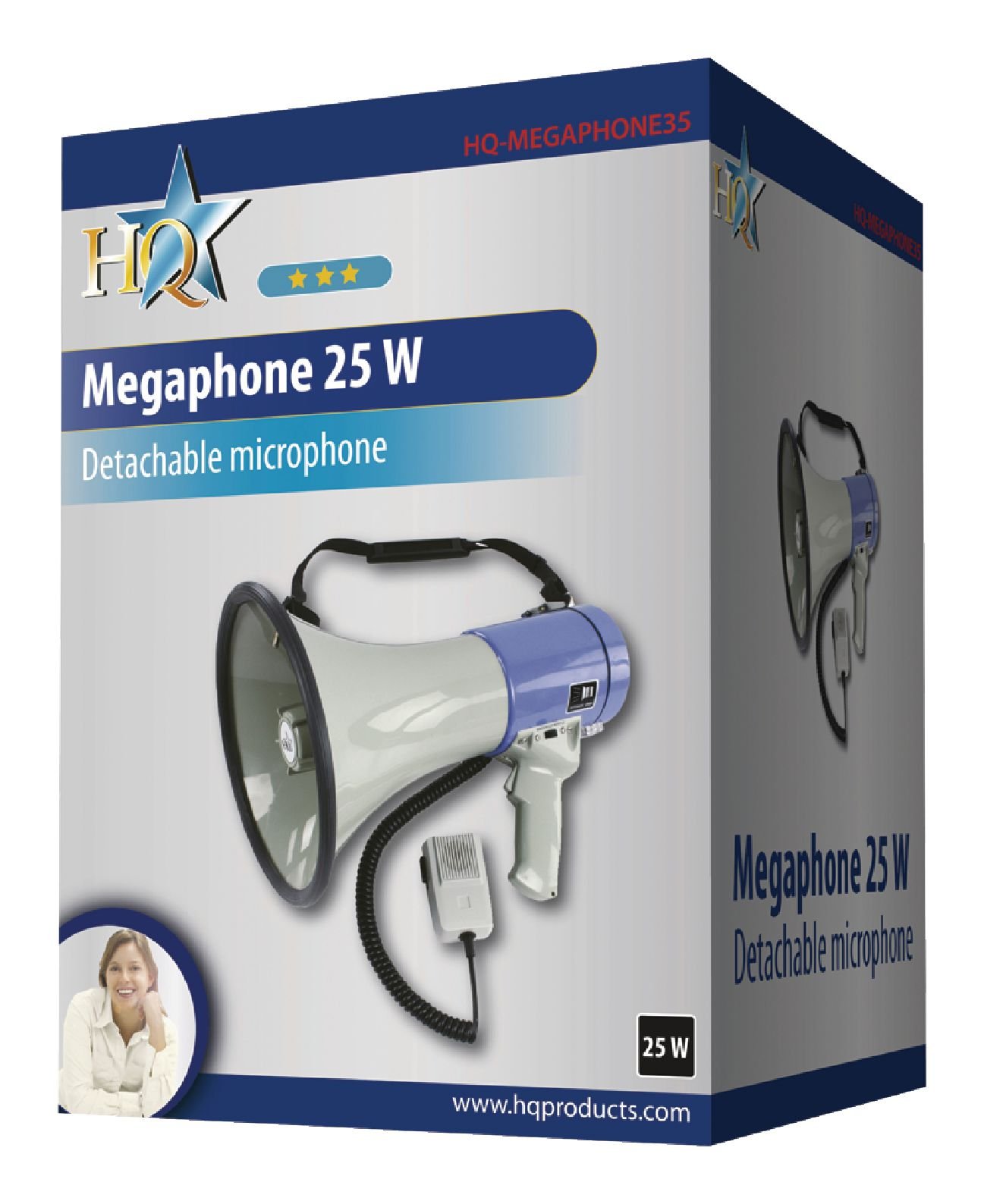 HQ HQ-MEGAPHONE35 Mégaphone Professionnel 25 W