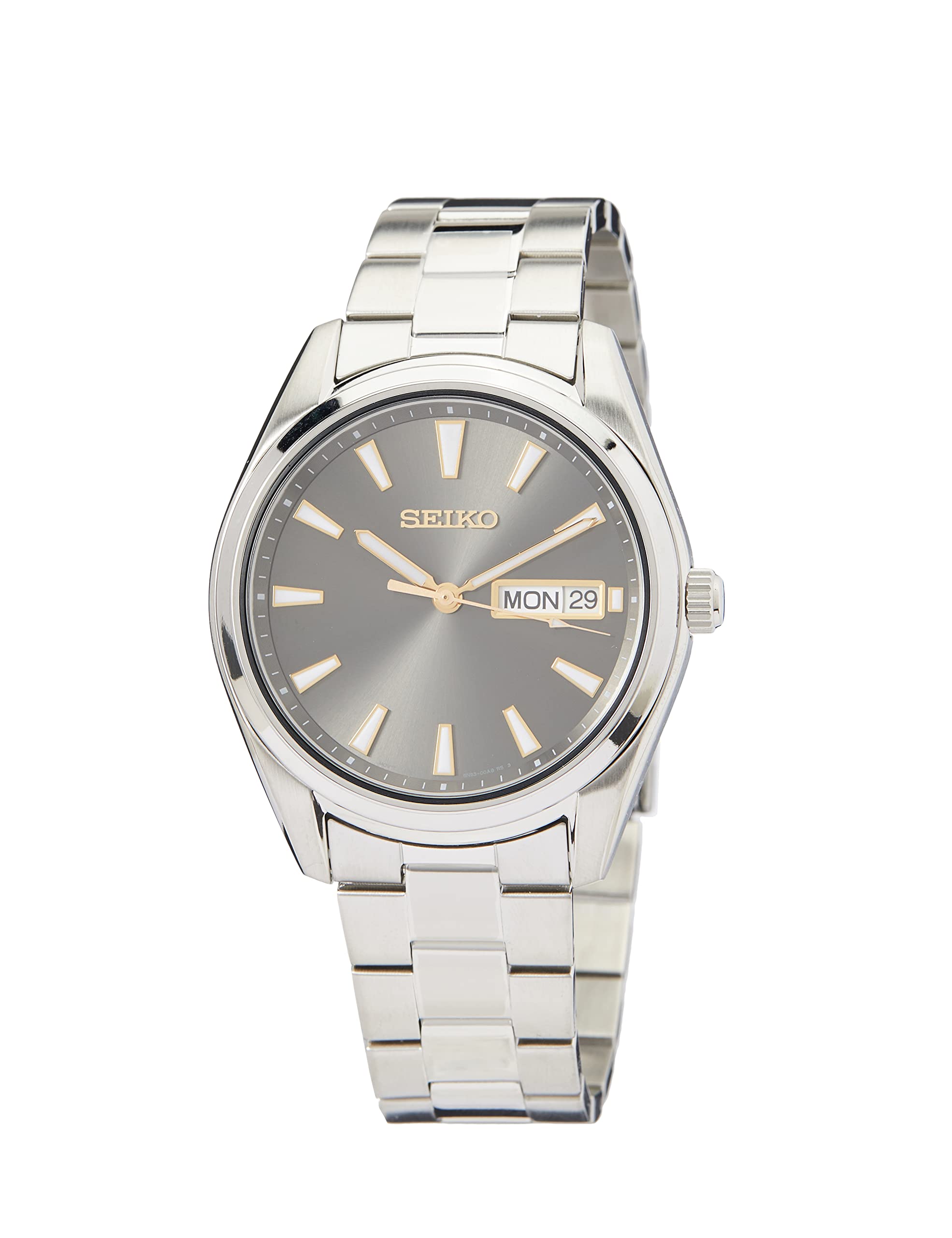 SEIKO Stainless Steel Analog Grey Dial Men Watch-Sur343P1, Bandcolor-Silver (B08DKZ1M2H) Amazon Price History, Amazon Price Tracker