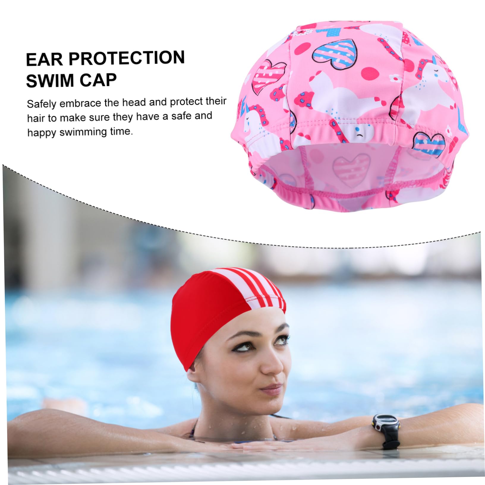 Toddmomy Cuffie Per Cartoon Protezione Per Orecchie Comfort Nuotare Piscina Adatte