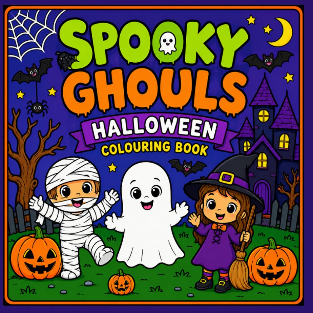 Spooky Ghouls Halloween Colouring Book