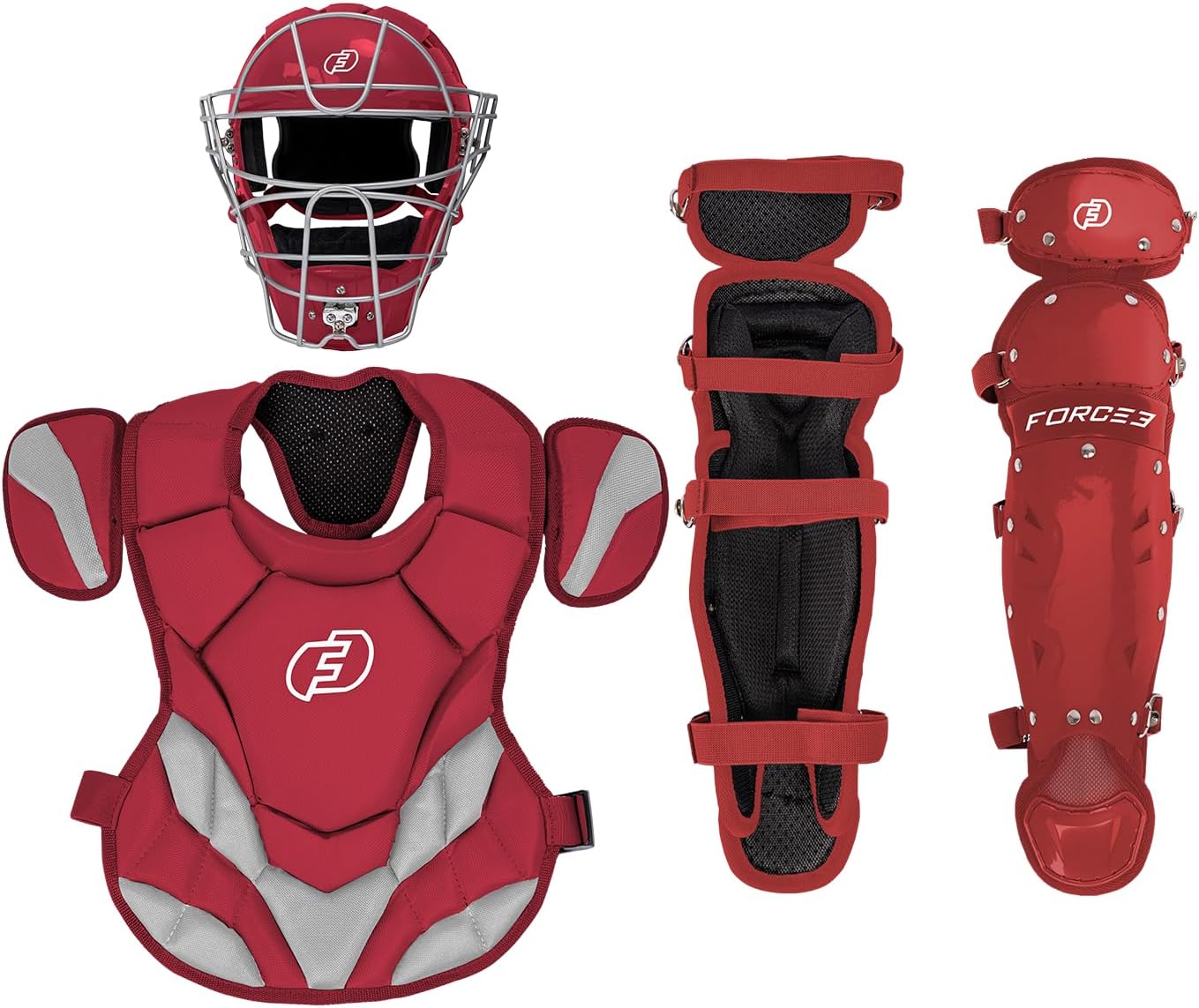 FORCE3 Junior Defender Catchers Set - Ages 6-9 | Meets NOCSAE