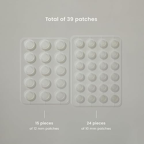 Miniatura 3 de JOAH Heal Me CICA Spot Patch, parches hidrocoloides coreanos para el cuidado de la piel con centella asiática, 39 parches, blanco