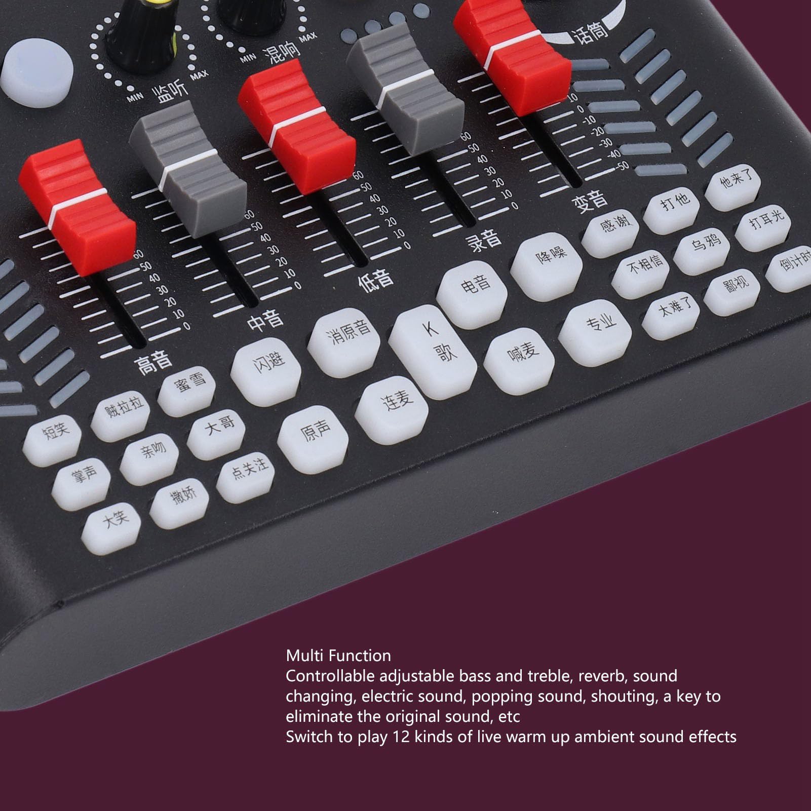 Jectse Pacchetto Attrezzatura Podcast, Kit Scheda Audio Microfono con Cancellazione del Rumore con Supporto per Telefono Auricolare, Attrezzatura da Studio di Registrazione per