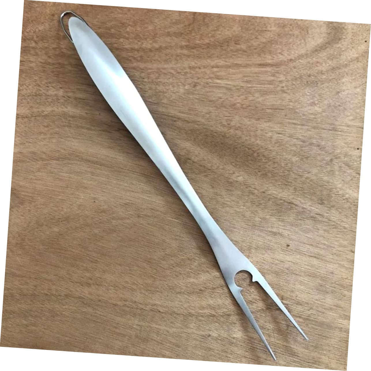 Set Utensili Barbecue in Acciaio Inox Argento Professionale | Spatola Multiuso, Pinza Portatile, Resistente All'usura e Facile da Pulire