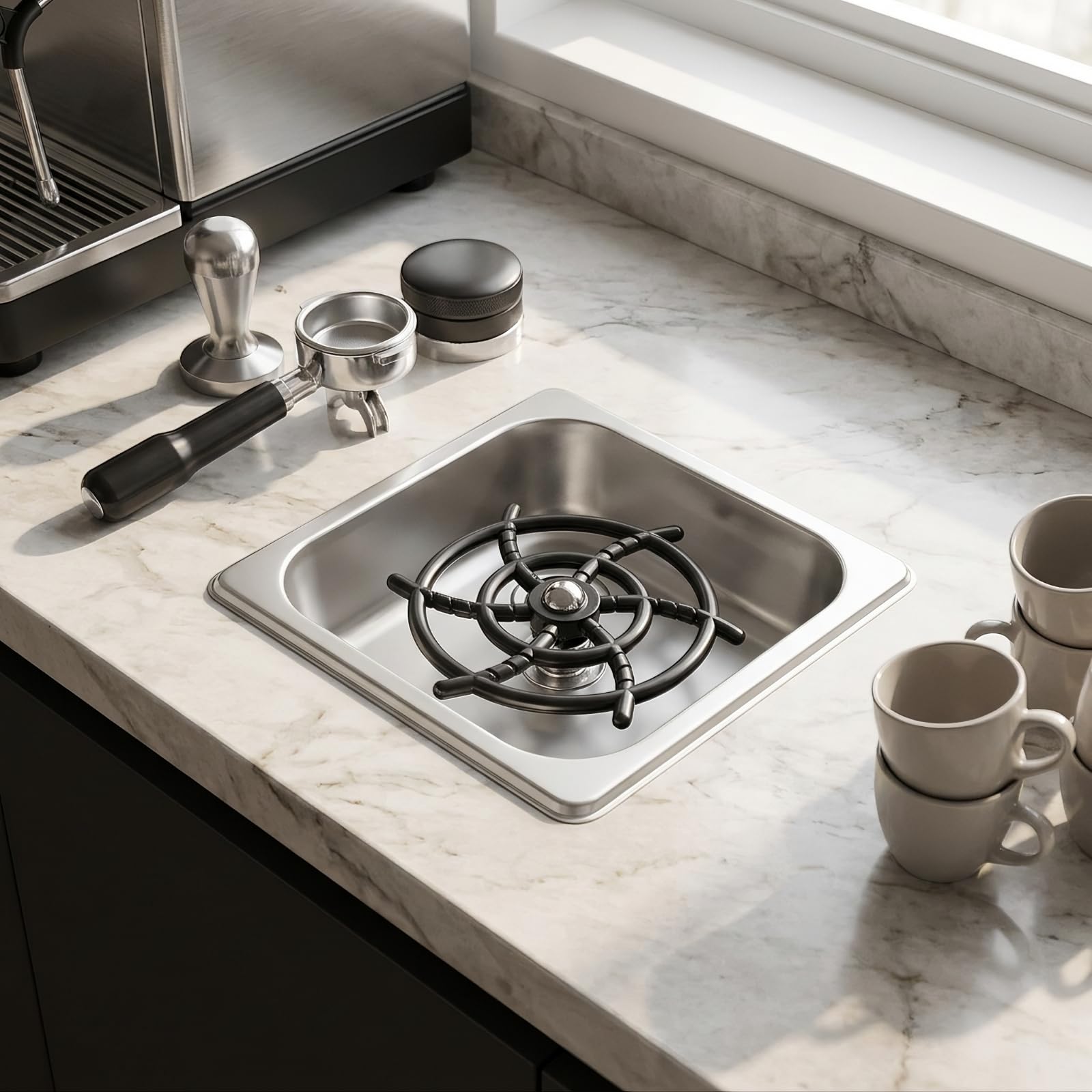 Lave-Tasses Encastrable Compact, Noir, Petit