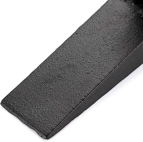 Miniatura 5 de Sumnacon 2 topes de puerta de hierro fundido resistentes y rústicos para evitar perforar agujeros cuñas de metal vintage en todas las superficies