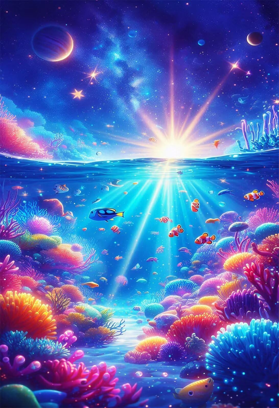 Puzzle 2000 Pezzi Corallo Dell'Alba Puzzle Classici, Giochi Rilassamento e Intelligence, Puzzles Impossible, Idea Regalo Uomo e Donna