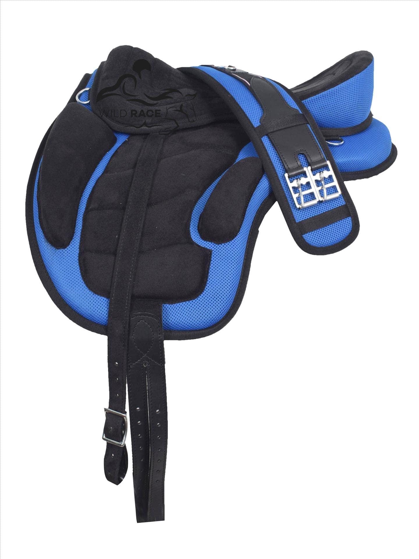 WILD RACE Freemax Treeless Saddle, Available in 13 Colors 9 Sizes (13", Blue) โ image 1