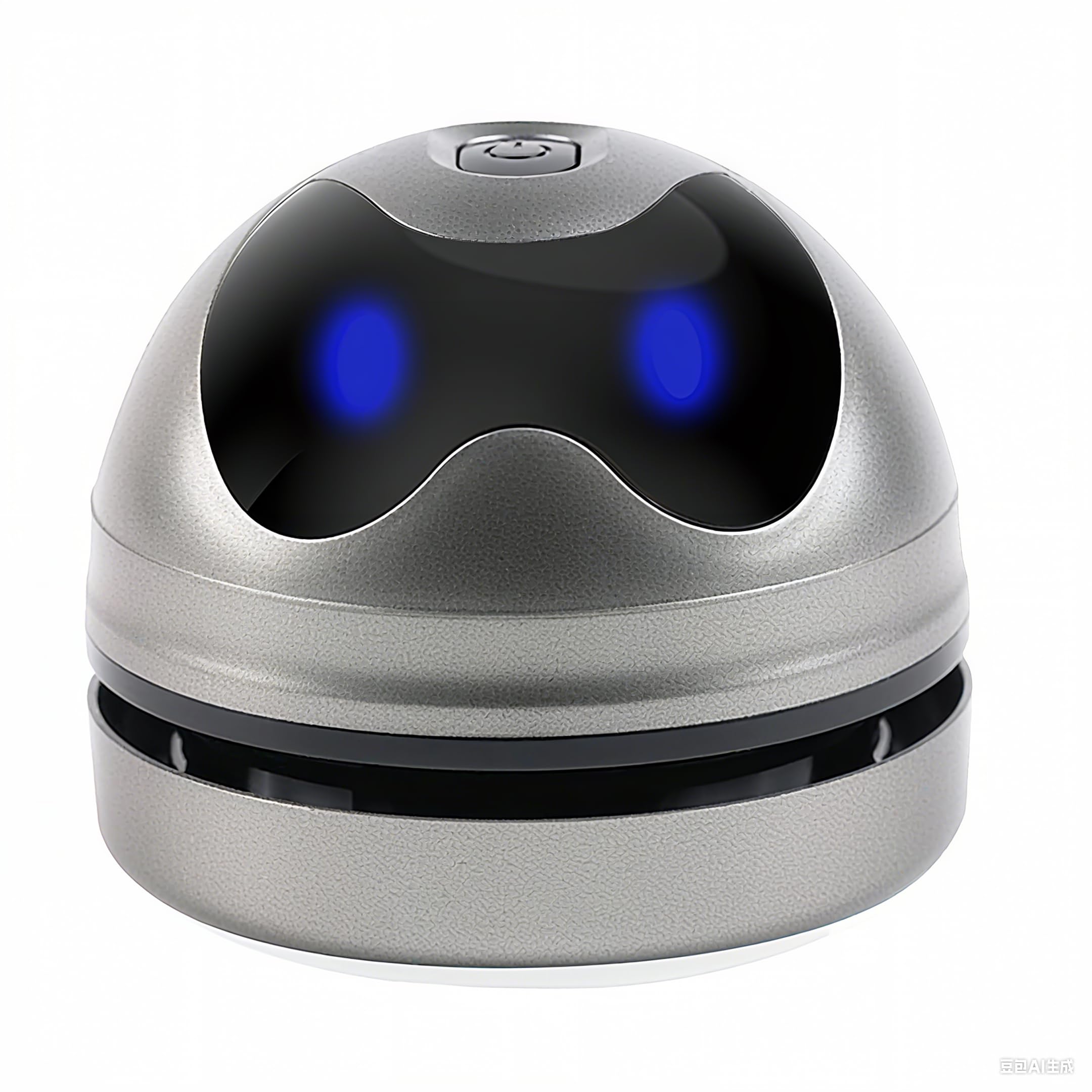 Mini aspirapolvere da scrivania, senza fili e portatile, per spazzare polvere e briciole, simpatico robot in stile cartone animato, USB tipo C, facile da rimuovere polvere, capelli, peli di animali