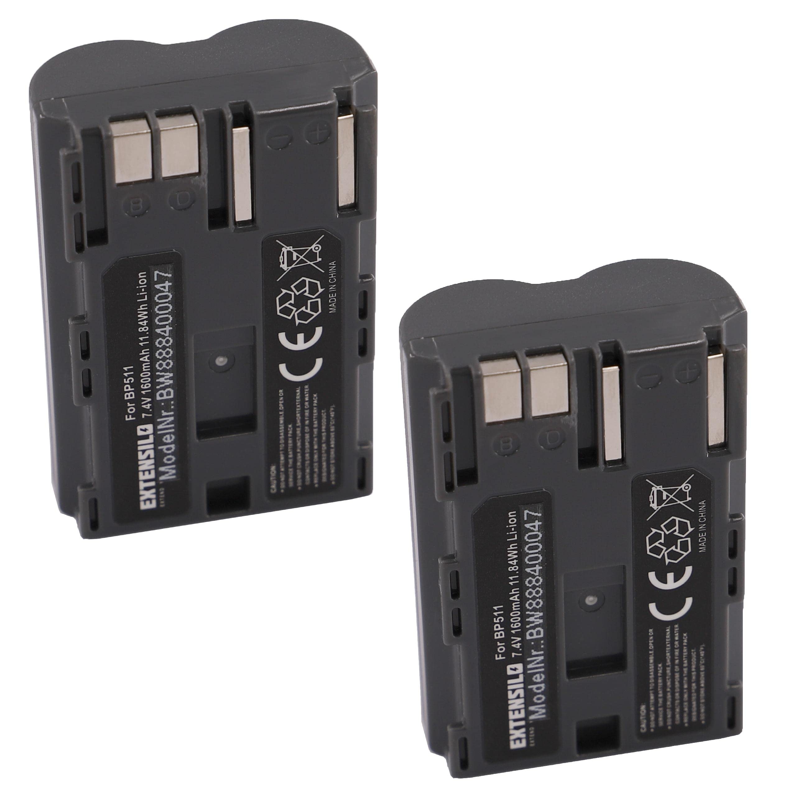 Vhbw Batterie 1300mAh (7.2V) Compatible Avec Canon Remplace